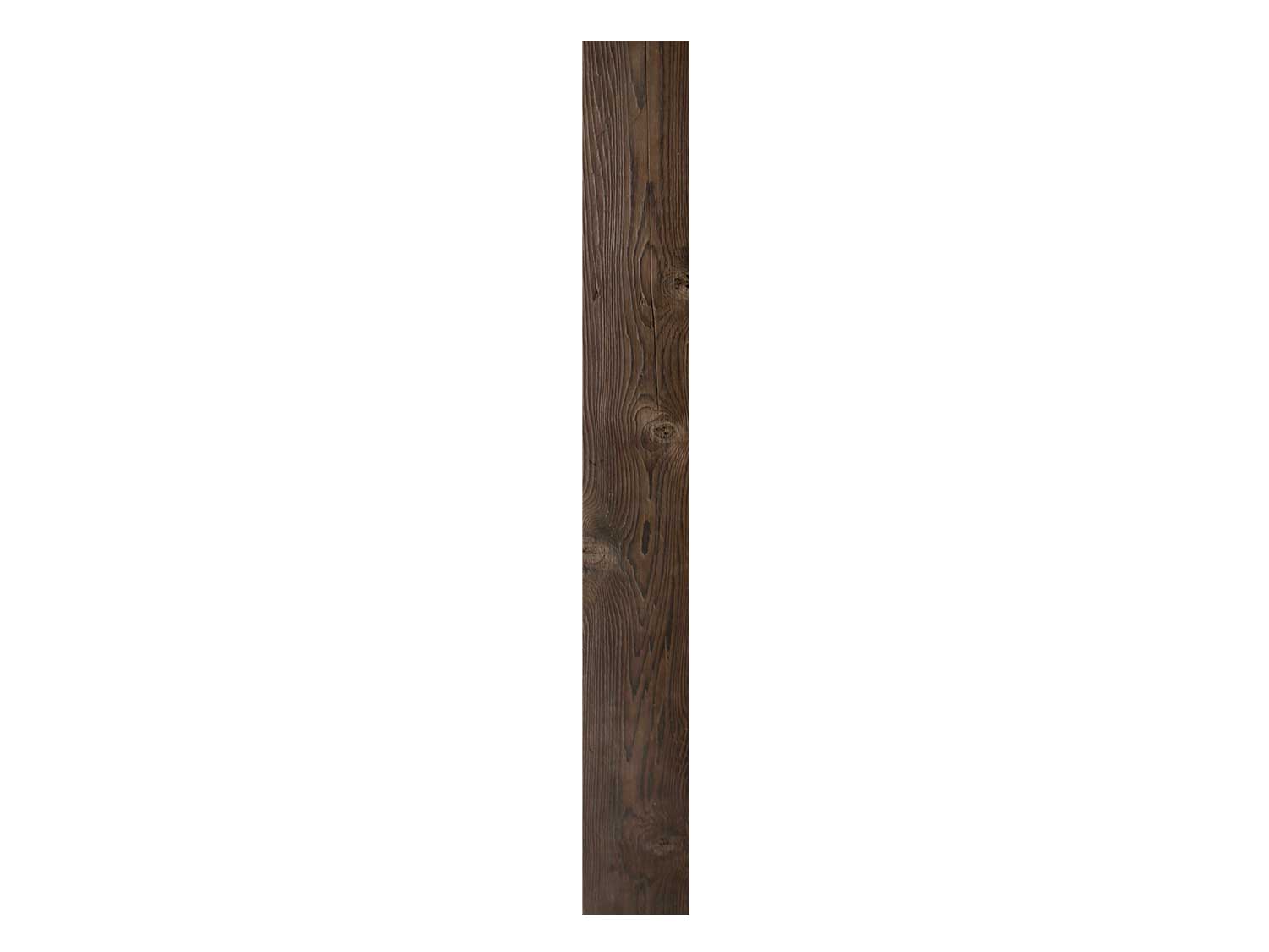 Barn Board Wood Column Wrap - Charred Brown