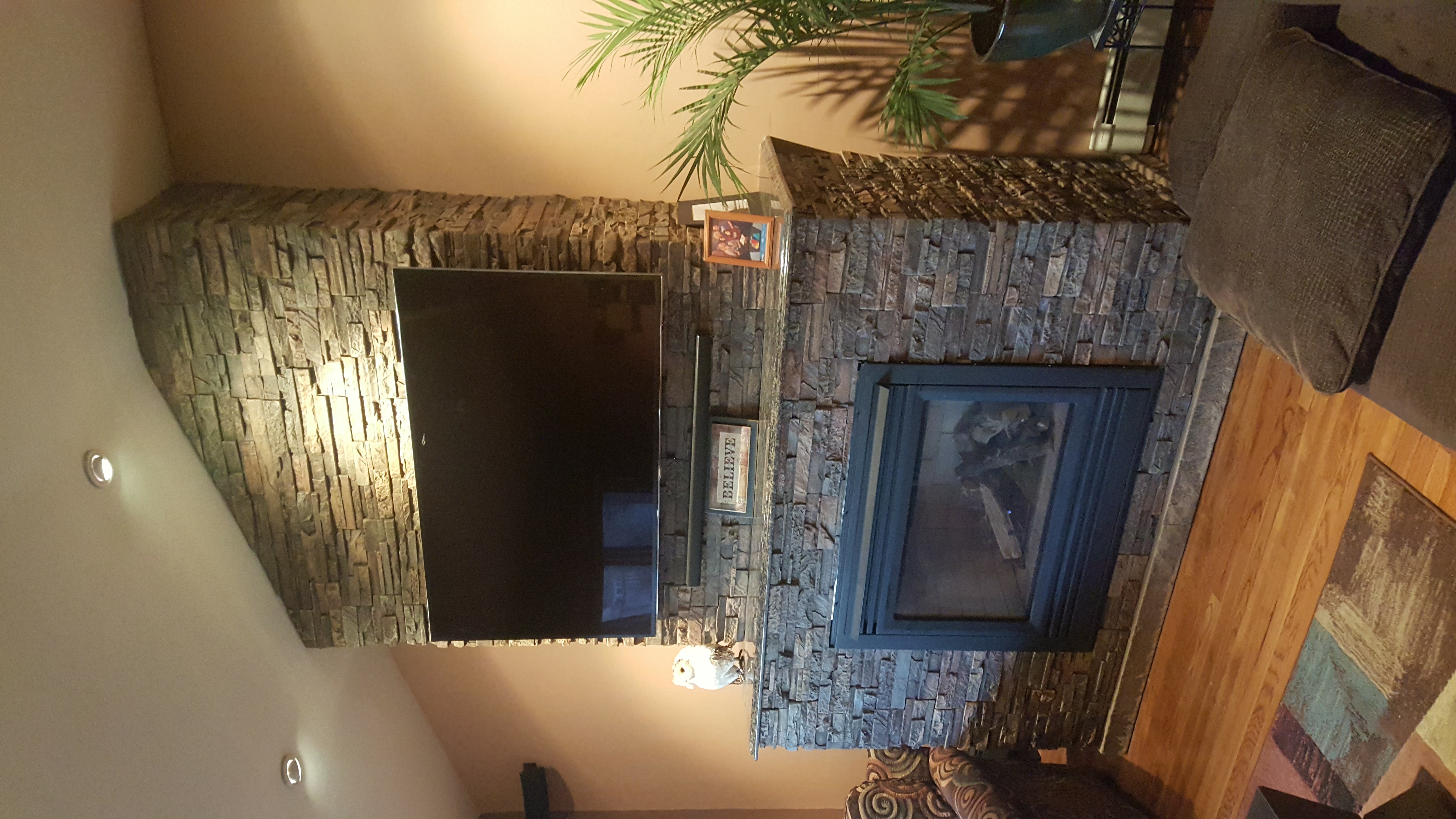 panel fireplace