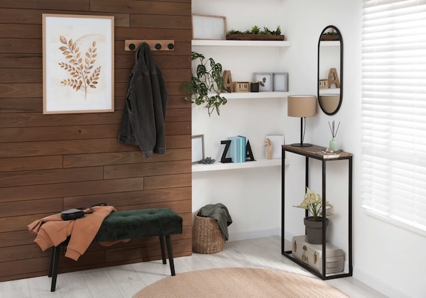 Thermal Poplar Solid Wood Wall Paneling for an accent wall
