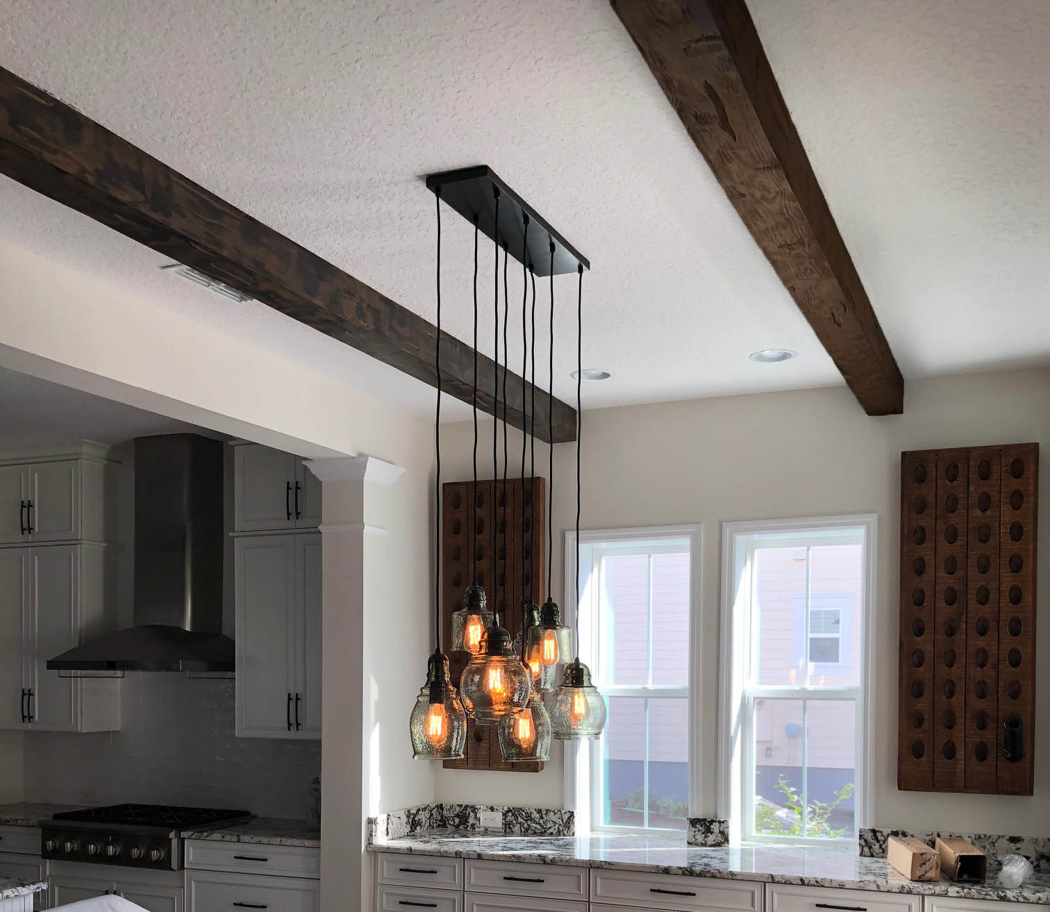 Barron Designs Hand Hewn Faux Wood Beams in Cinnamon