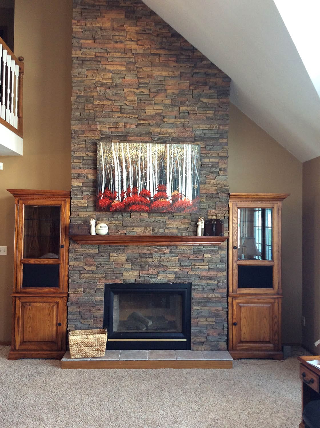  All of our Polyurethane Panels can be used around a Fireplace opening/insert, and/or Stove, as long as you follow the Fireplace Insert/Stove Manufacturer's specifications for required clearances.
