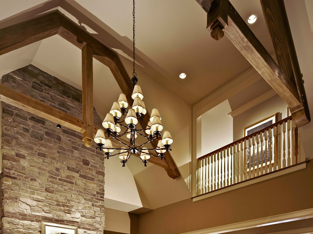 Heavy Sandblasted Faux Wood Beams in Rich Walnut