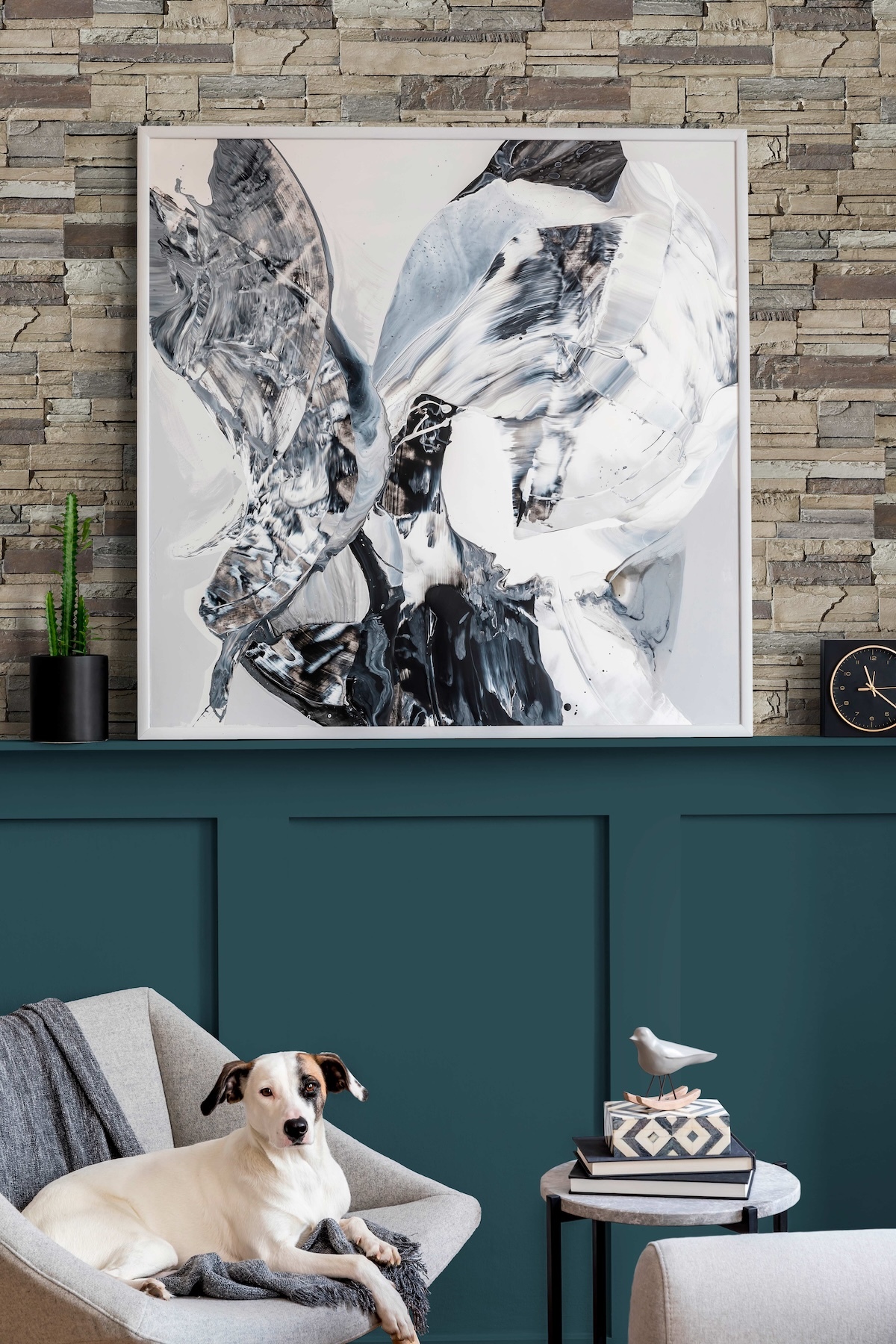 Kentucky Dry Stack Mist Wainscoting