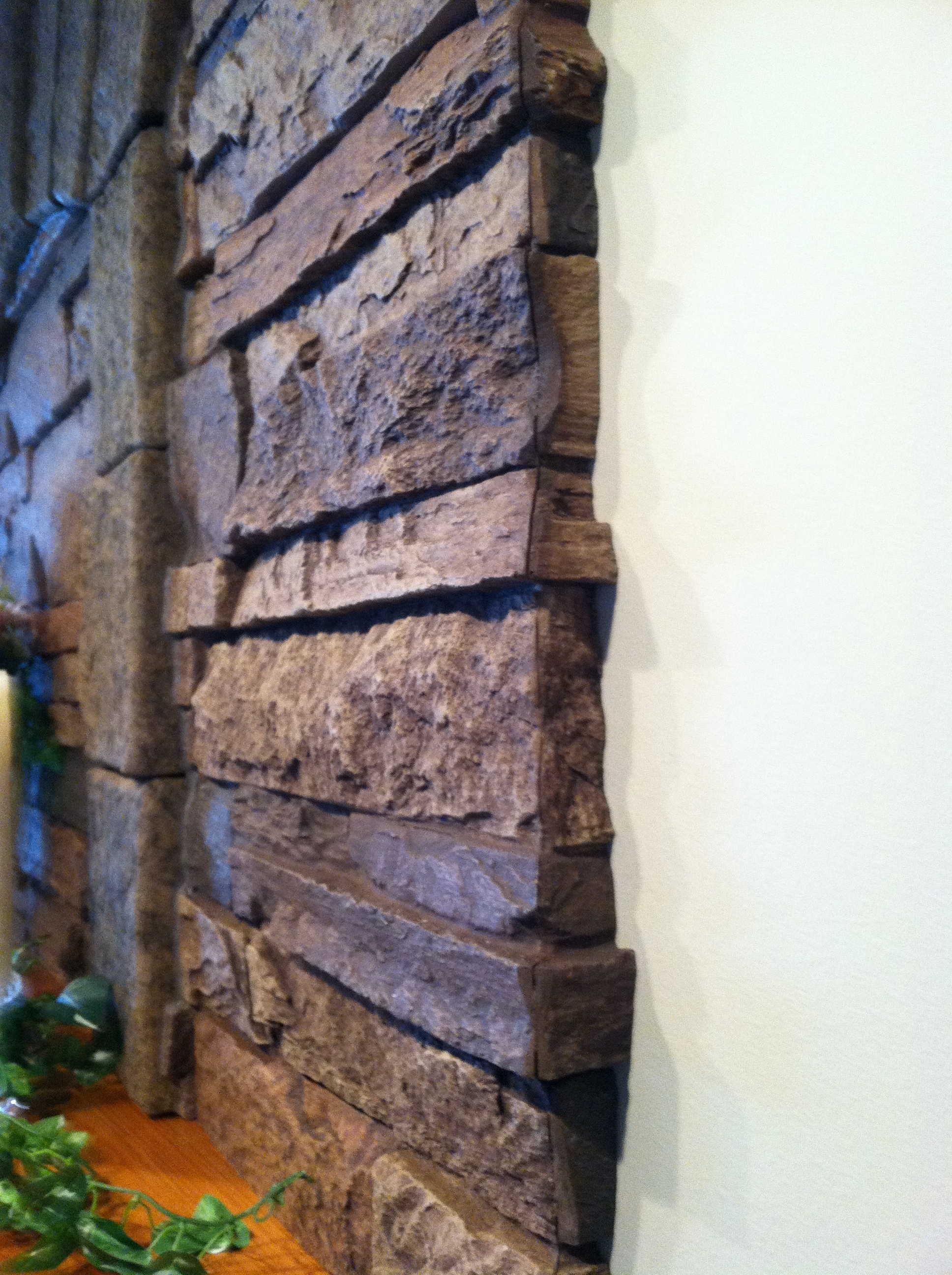 Side view of panels