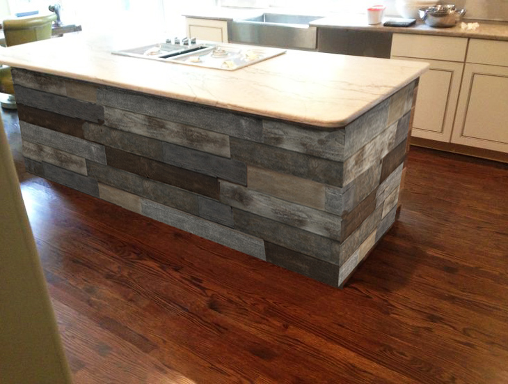 The paneling looks great on kitchen islands too!