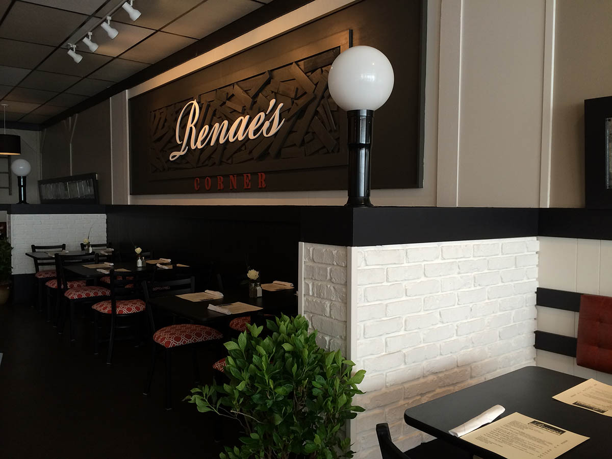 Before and After: The panels added a classic look to this cozy little eatery.