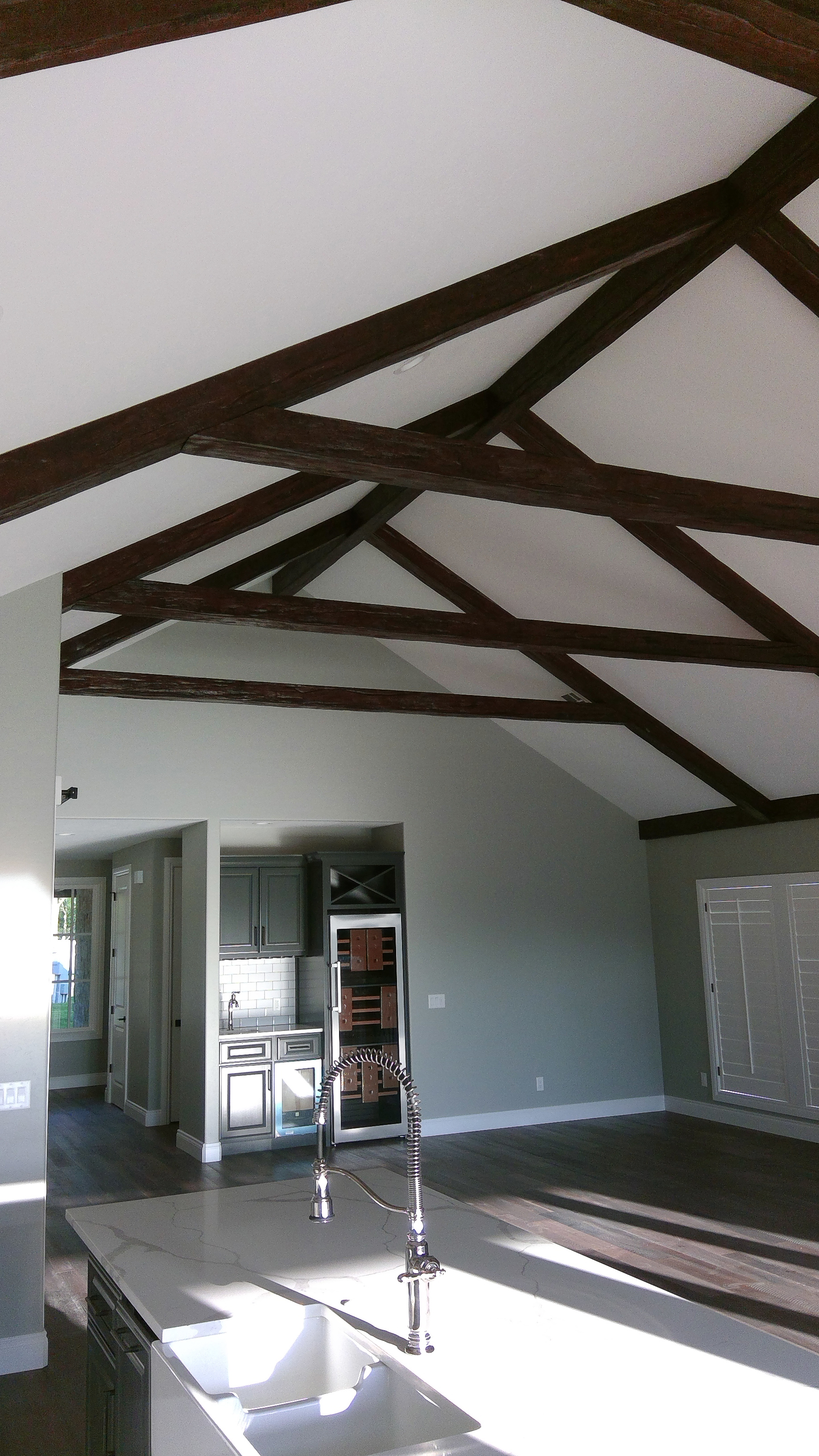 Reclaimed Faux Wood Beams in Java