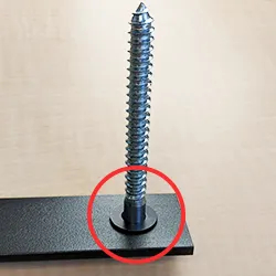 Hex lag bolt with washer