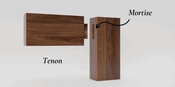 Mortise and Tenon joinery animation