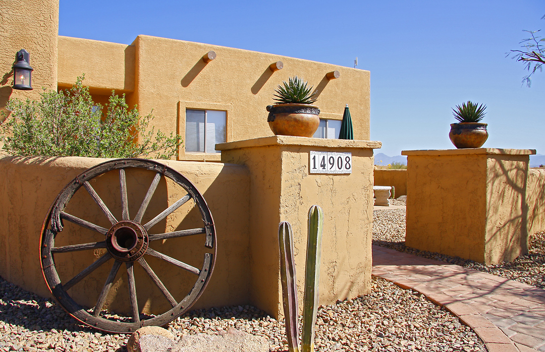 A modern southwest style home exudes the natural simplicity of its desert surroundings.